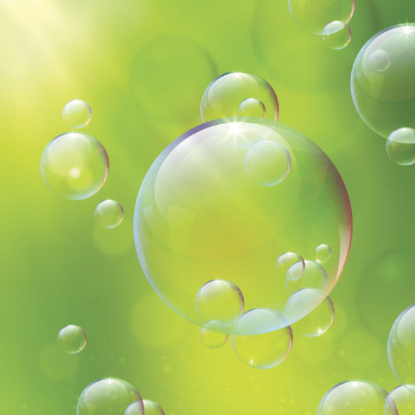 Abstract background with bubbles. This file contains transparency effects (transparent objects). Eps 10.
