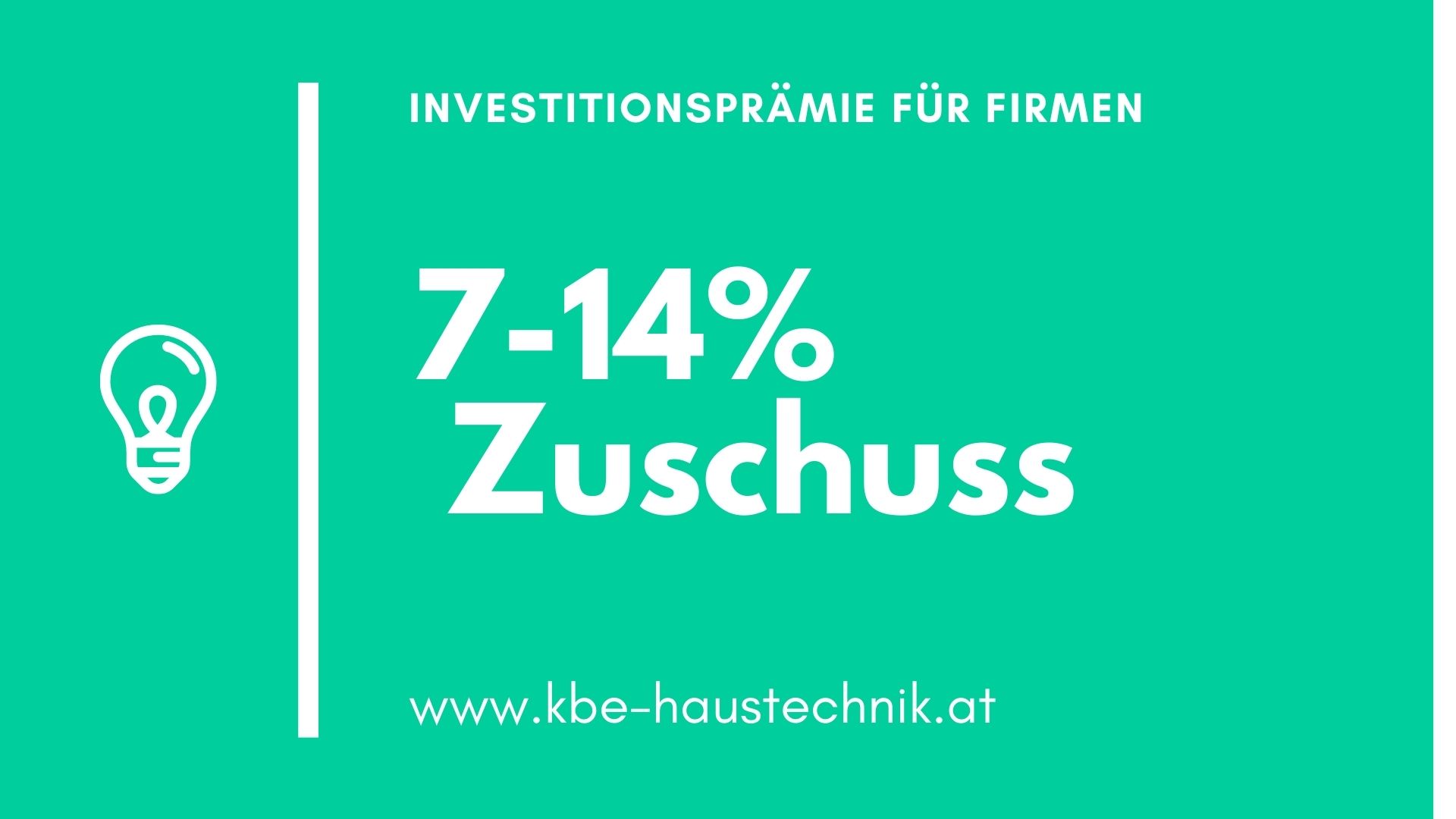 Investitionsprämie für Firmen